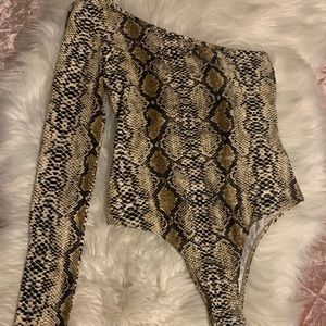 Snake Print Bodysuit
